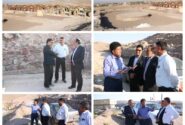 بازدید فرماندار از روند اجرای احداث یک مجموعه گردشگری بزرگ در رفسنجان