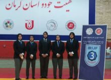 حضور داوران و جودوکار پرتلاش رفسنجانی در مسابقات استانی و کلاس های داوری